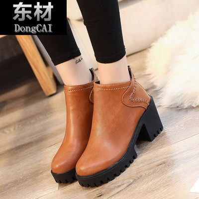 2017秋季時尚新寵 高跟粗跟復古馬丁靴全面解析